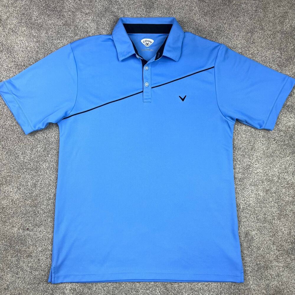 Callaway Light Blue Men's Large Golf Polo